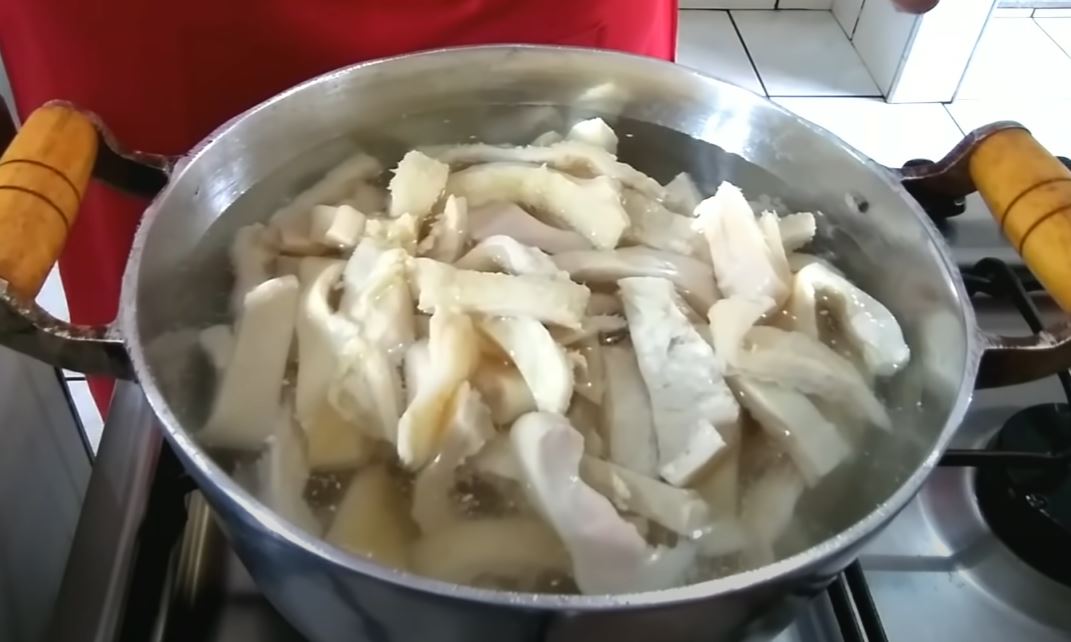 bucho-panela-agua bucho coberto com água
