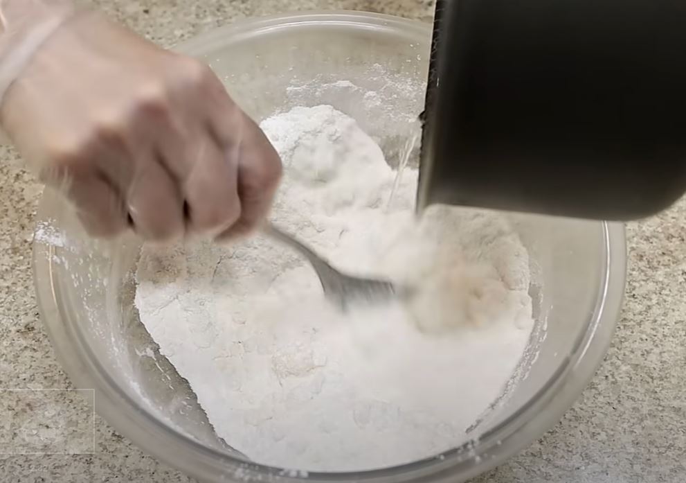 escaldando o polvilho