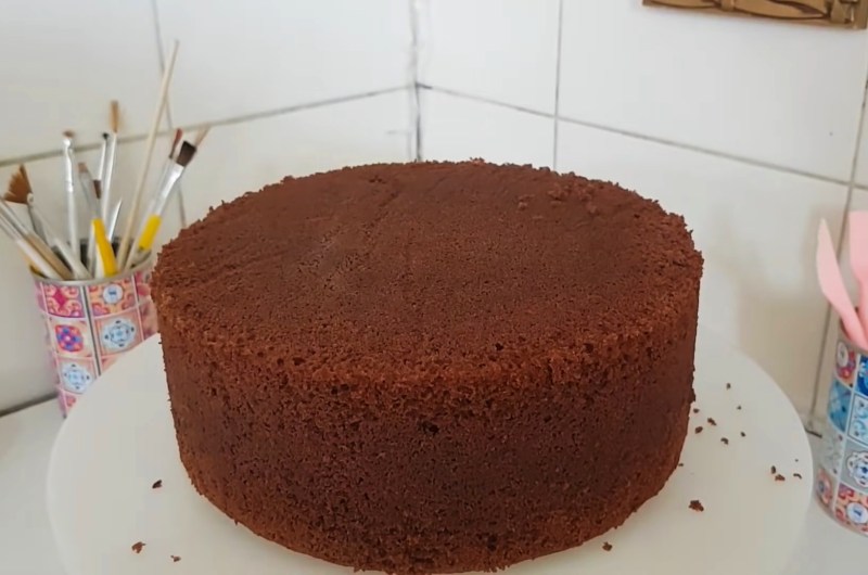 Massa de Bolo de Chocolate