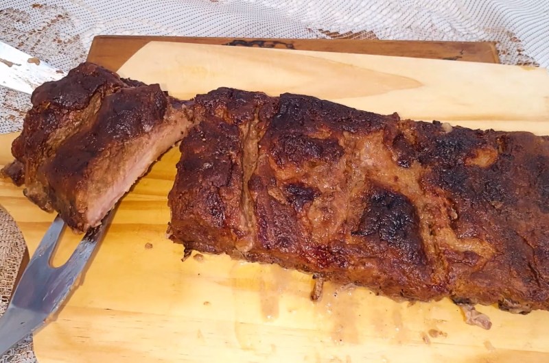 Costelinha de Porco Assada na Cerveja