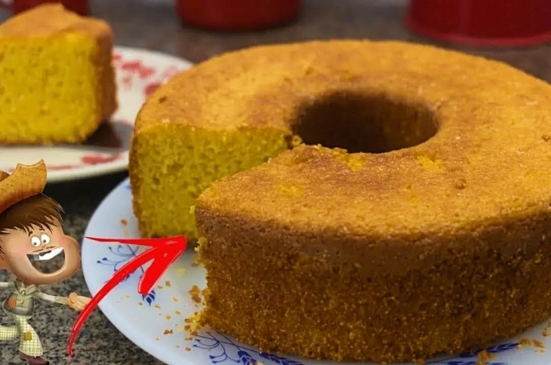 Bolo de Flocão de Milho