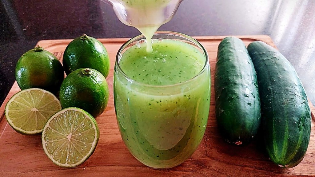 Suco Detox de Pepino com Limão