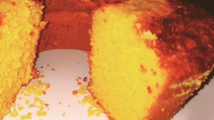 bolo de flocão de milho