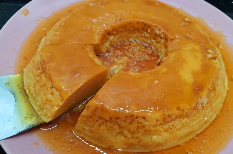 Pudim Sem Leite Condensado na Boca do Fogão