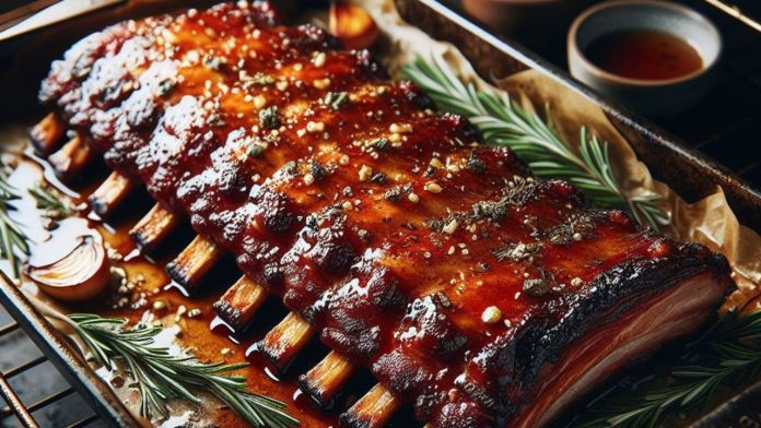 costelinha de porco no forno