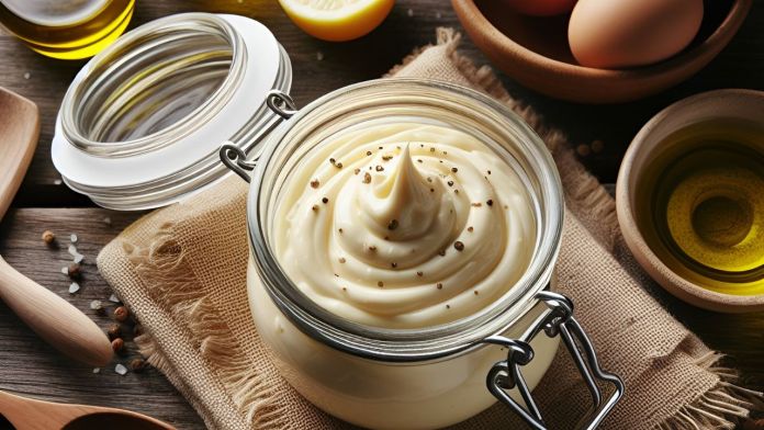 maionese com ovo cozido