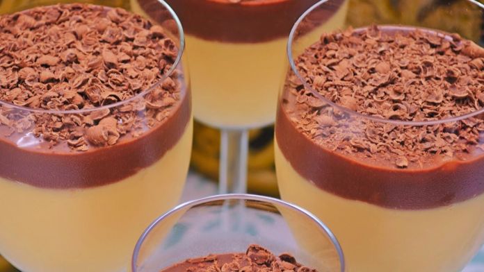 mousse de maracujá com chocolate