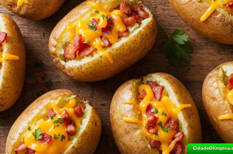 BATATA RECHEADA com Cheddar e Bacon: VOCÊ NUNCA COMEU ASSIM ANTES!