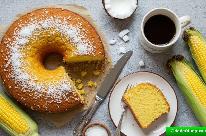 O MELHOR Bolo de Milho com Coco!
