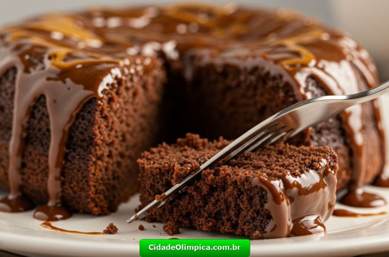 Bolo de Café com Chocolate ÚMIDO e FOFINHO!