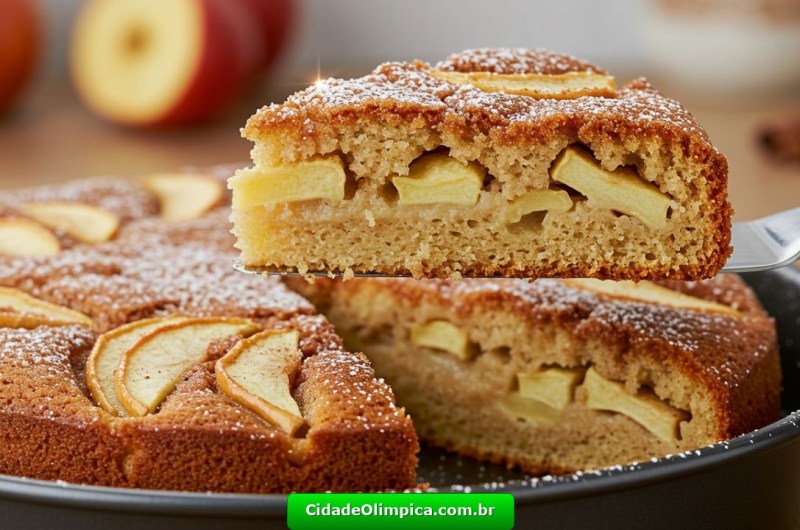Bolo de Maçã com Canela PERFEITO!