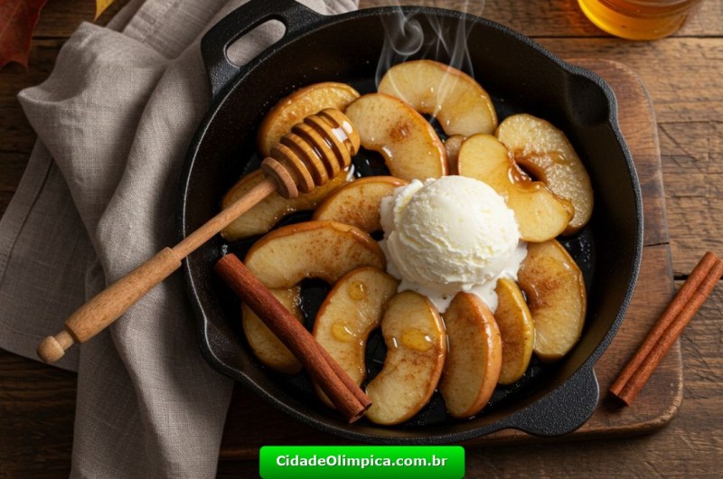 Você Nunca Imaginou Que Maçã Quente Ficava TÃO DELICIOSA!