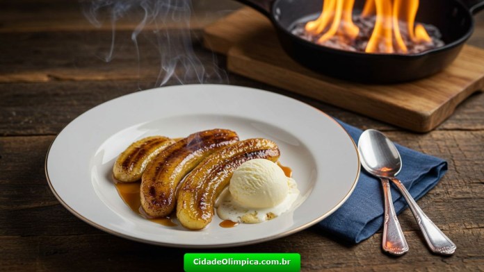 Bananas flambadas
