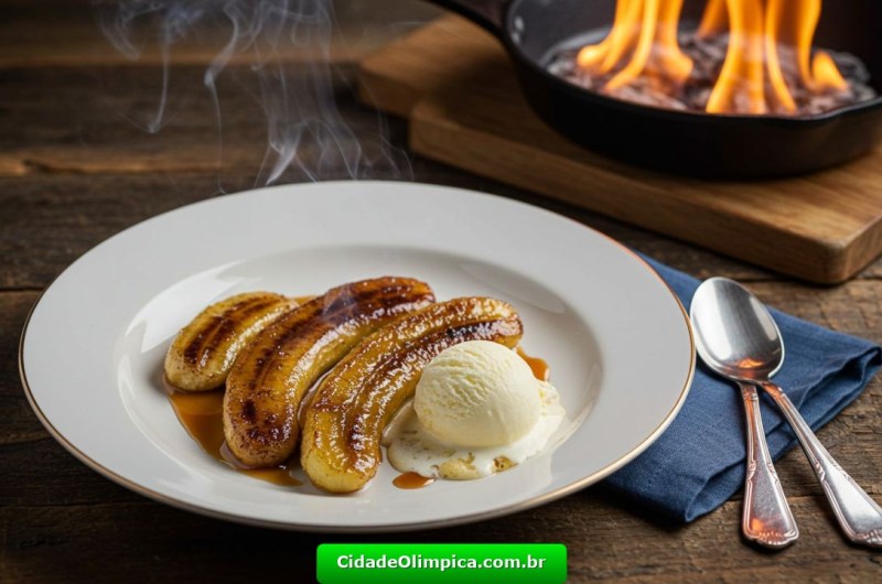 Flambou e Ficou Perfeita! Bananas Que Derretem na Boca