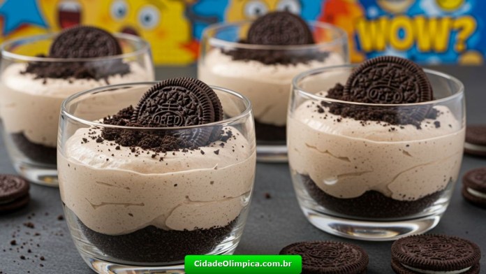 Essa Mousse de Oreo Bomba nas Festas