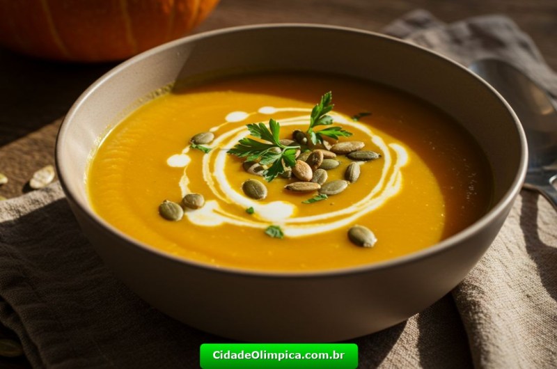 Sopa de Abóbora com Gengibre que Vai Aquecer sua Alma!
