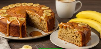 Bolo de Banana Caramelada