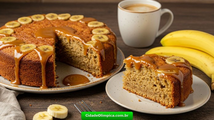Bolo de Banana Caramelada