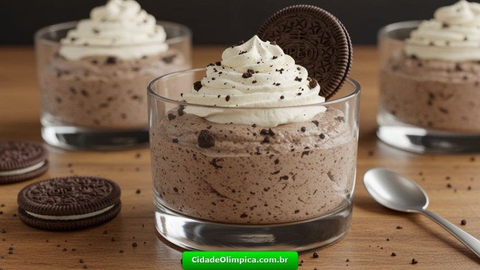 Mousse de Oreo Cremosa Mousse de Oreo Cremosa
