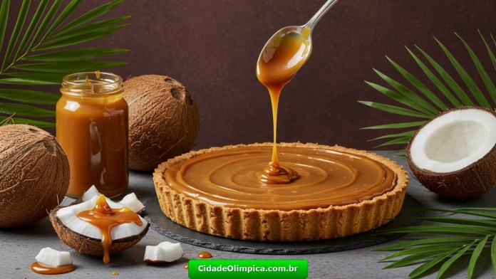 Torta de Coco com Doce de Leite
