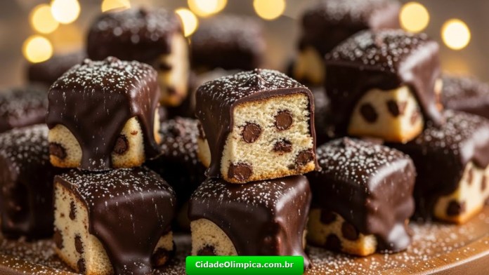 Chocotone Bites Cobertos com Chocolate