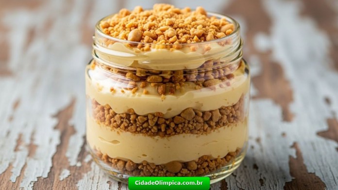 Delícia Cremosa de Amendoim em Pote